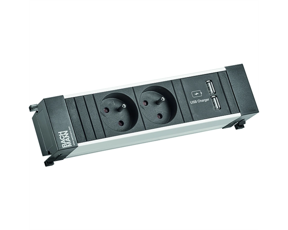 BACHMANN POWER FRAME 2xUTE 1xUSB Charge Strom 2,0m AEH