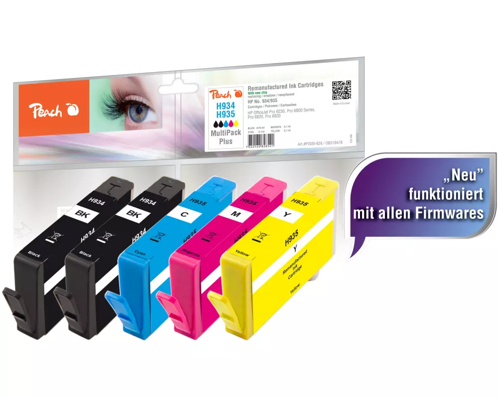Peach Tintenset HP Nr. 934 / 935