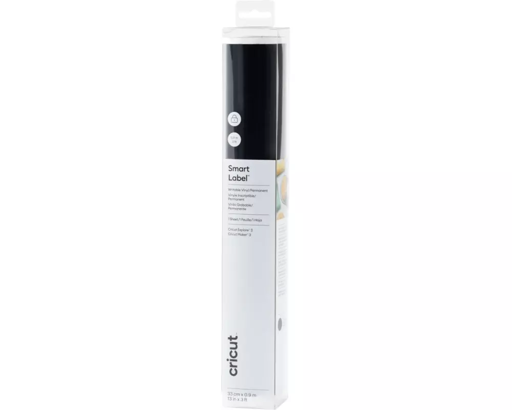 Cricut Vinylfolie Smart beschreibbar Schwarz