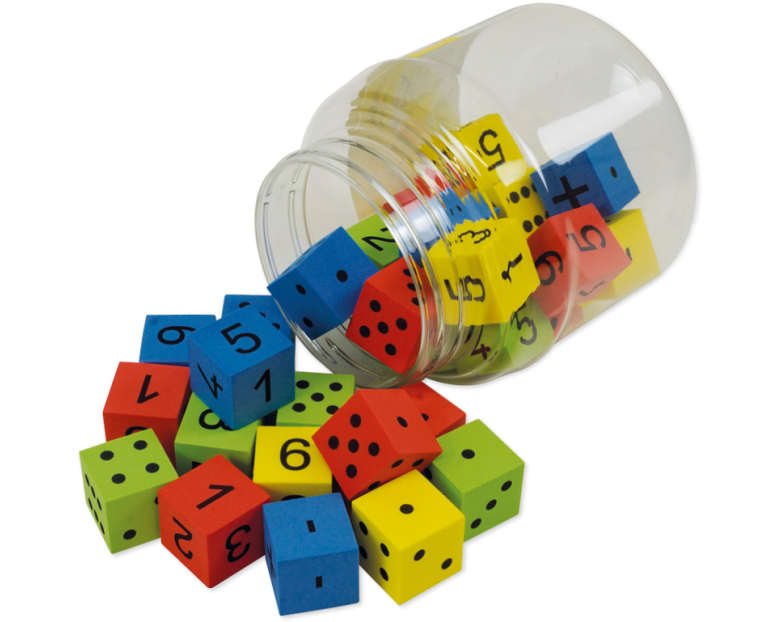 TIMETEX Flüster-Würfel Mathematik 92640 25mm 32-teilig