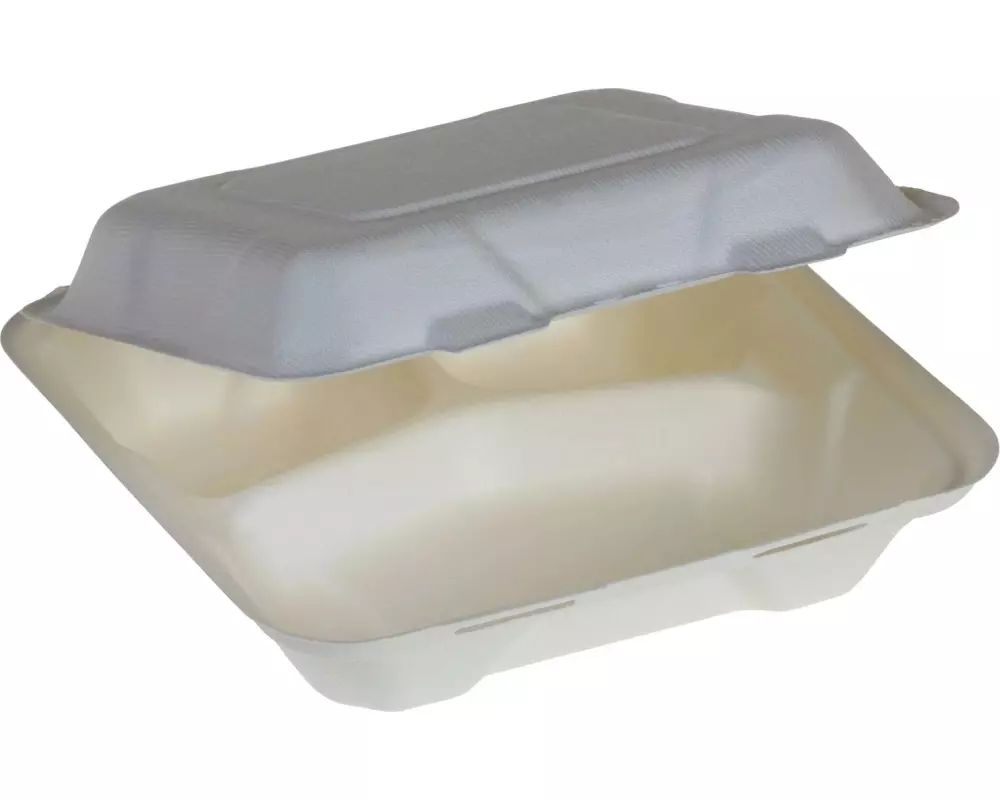 belesse nature Menübox Zuckerrohr weiss 50 Stück
