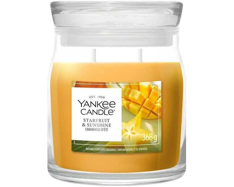 Yankee Candle Signature Duftkerze Starfruit & Sunshine Signature Medium Jar