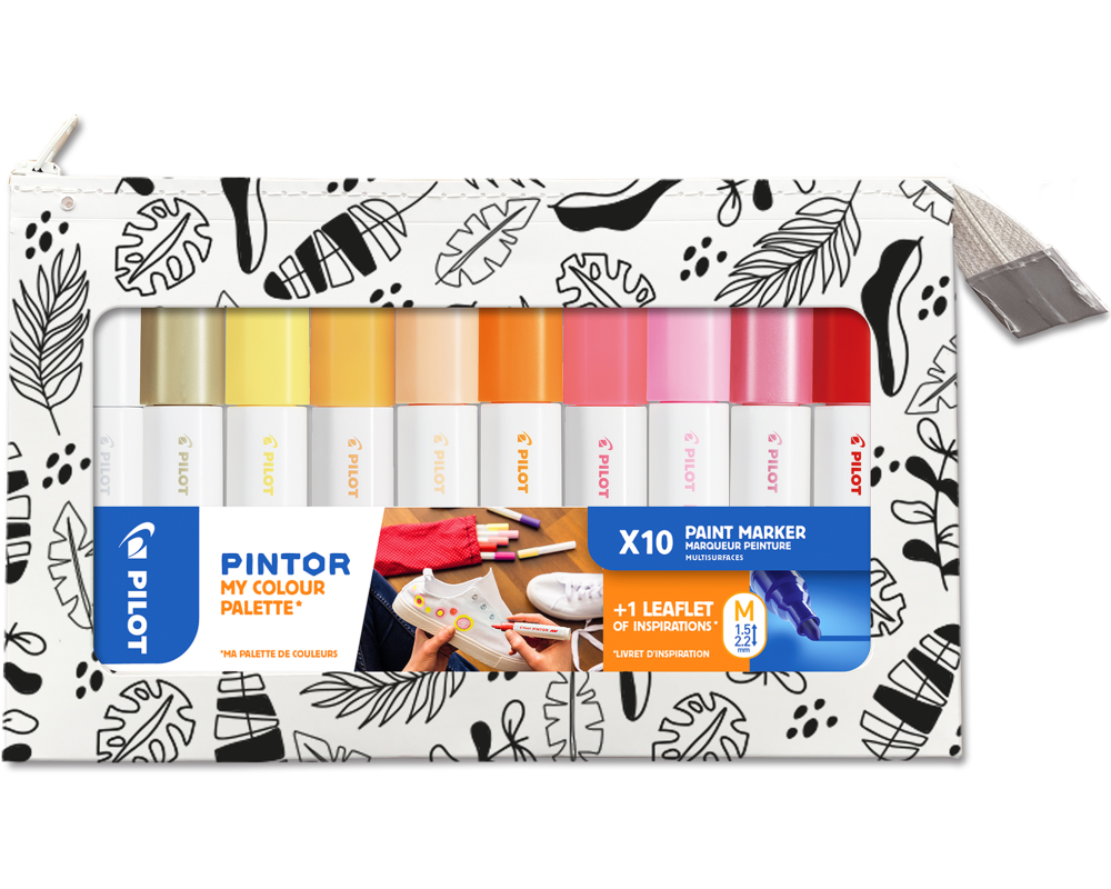 PILOT Marker Pintor Set 1.4mm WLT572558 Color Palette/Warm 10 Stk.