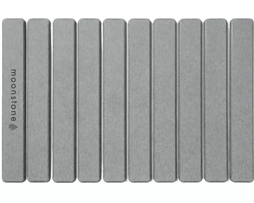 Moonstone Badematte Melipa 60 x 36 cm, Dunkelgrau