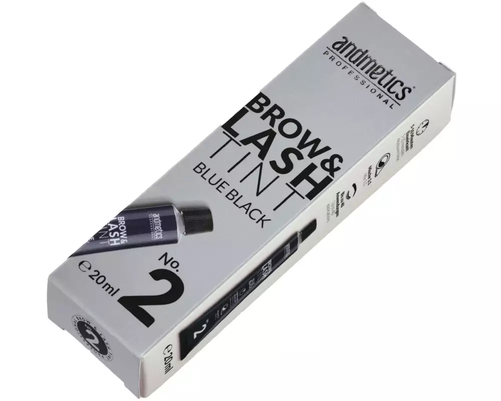 andmetics Professional Brow und Lash Tint blue/black Blauschwarz