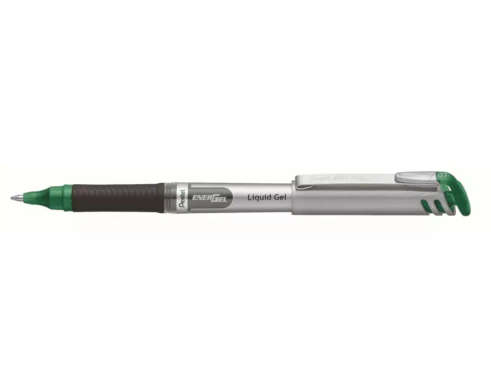 pentel Gelschreiber Liquid EnerGel mit 0.7 mm Metallspitze, Grün