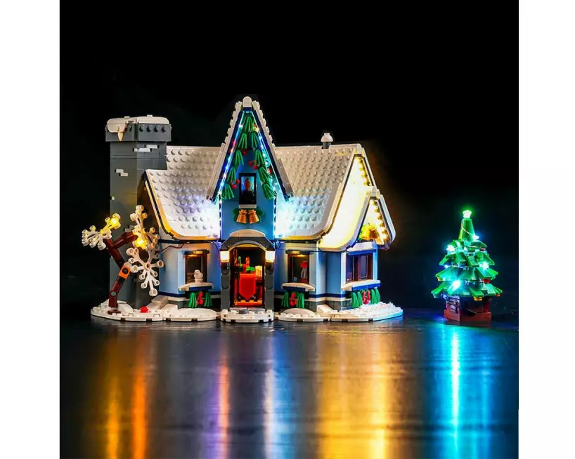 BrickBling LED-Licht-Set für LEGO Besuch des Weihnachtsmanns (10293)