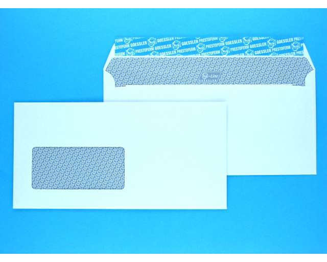GOESSLER Couvert G-Line m/Fenster C5/6 2033 100g, weiss 500 Stück