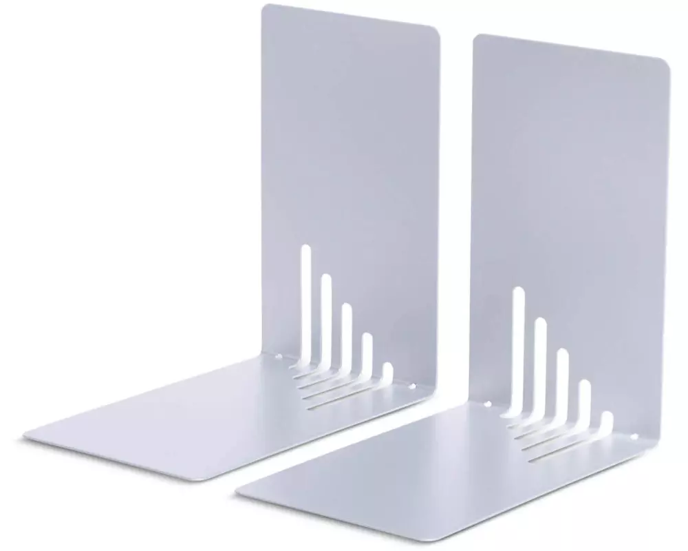 Maul Buchstützen-Set S Silber, Metall