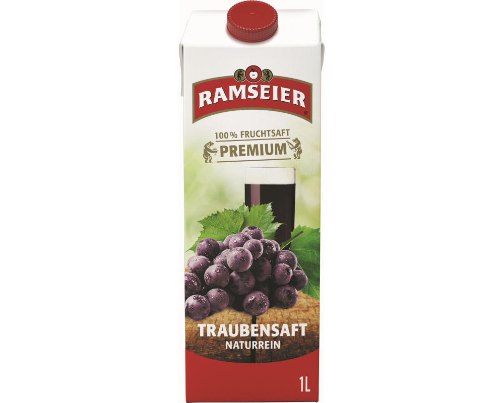 RAMSEIER Premium Traubensaft 614771 1l, 4 Stk.