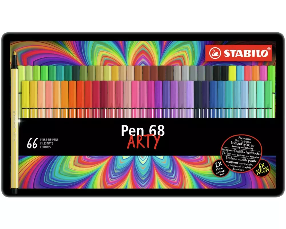 STABILO Fasermaler ARTY 66er Set