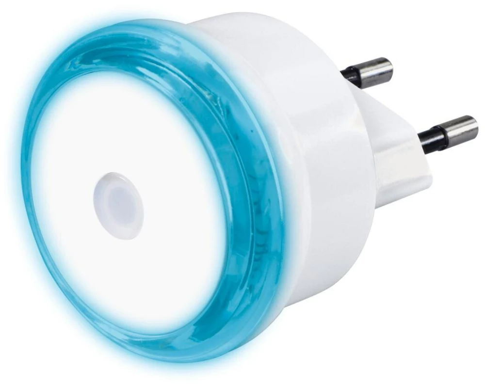 Hama Basic LED, mit Stecker und Dämmerungssensor, Blau