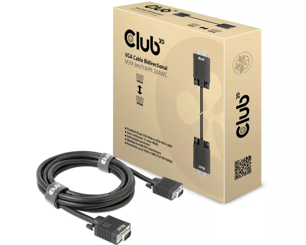 Club 3D Kabel CAC-1703 VGA - VGA, 3 m