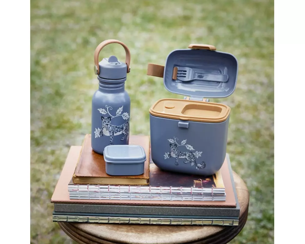 ELODIE Lunch- und Snackbox 800 ml Garden Leo Blau