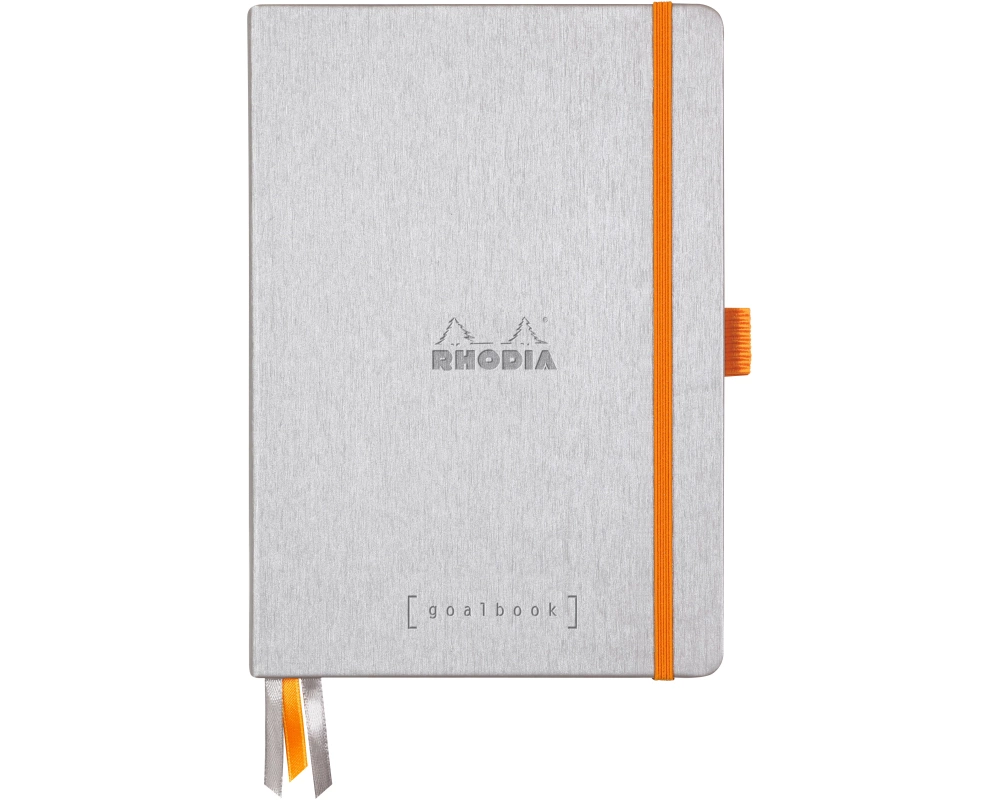 RHODIA Goalbook Notizbuch A5 118570C Hardcover silber 240 S.
