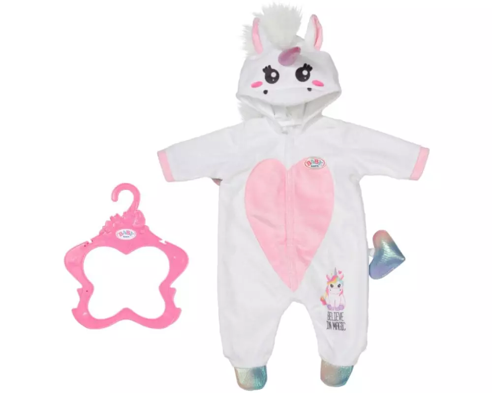 Baby Born Puppenkleidung Einhorn Kuschelanzug 43 cm
