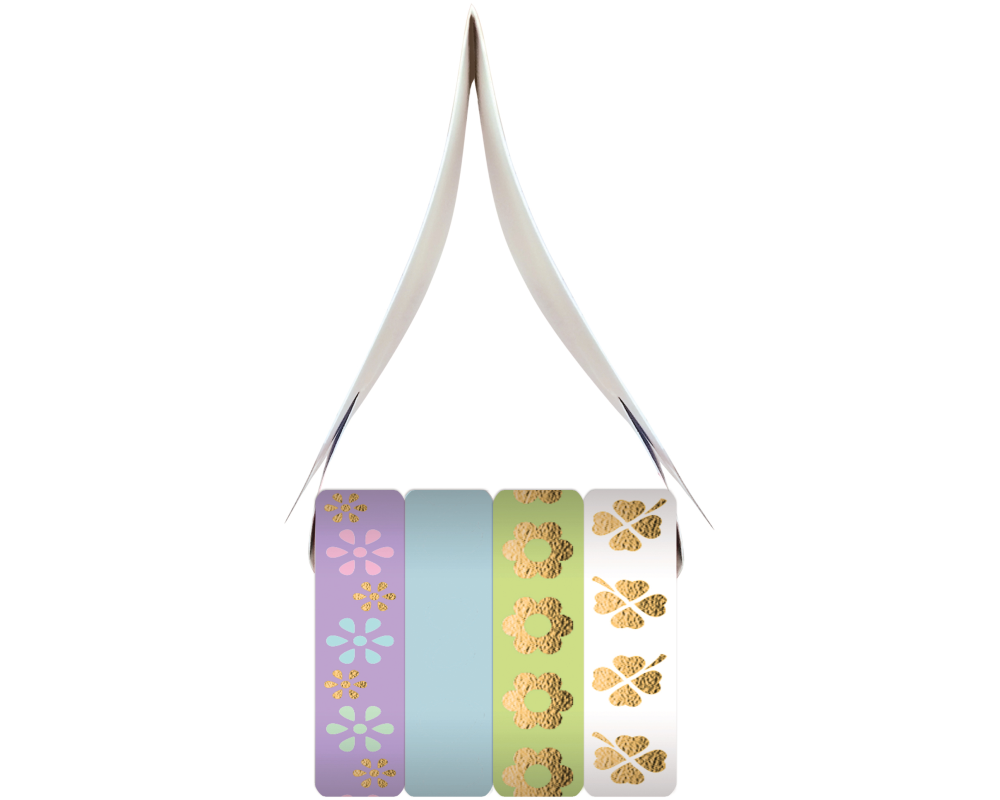 URSUS Masking Tapes Blumen/Klee 58850004 6,5mmx3,5mmx10m 4 Rollen