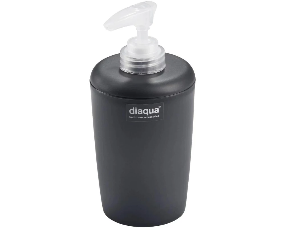 diaqua Seifenspender Trend Frosted 400 ml, Anthrazit/Transparent