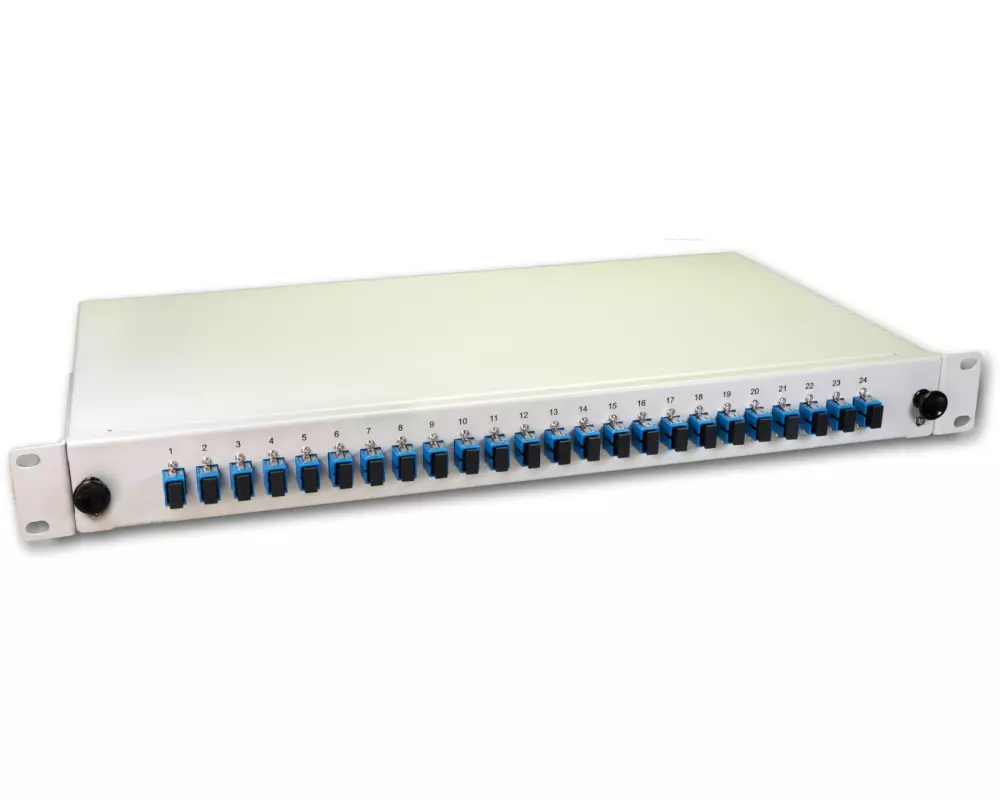 Lightwin Spleissbox 24 Fasern, 24x SC SM, 9/125µm OS2 Pigtail