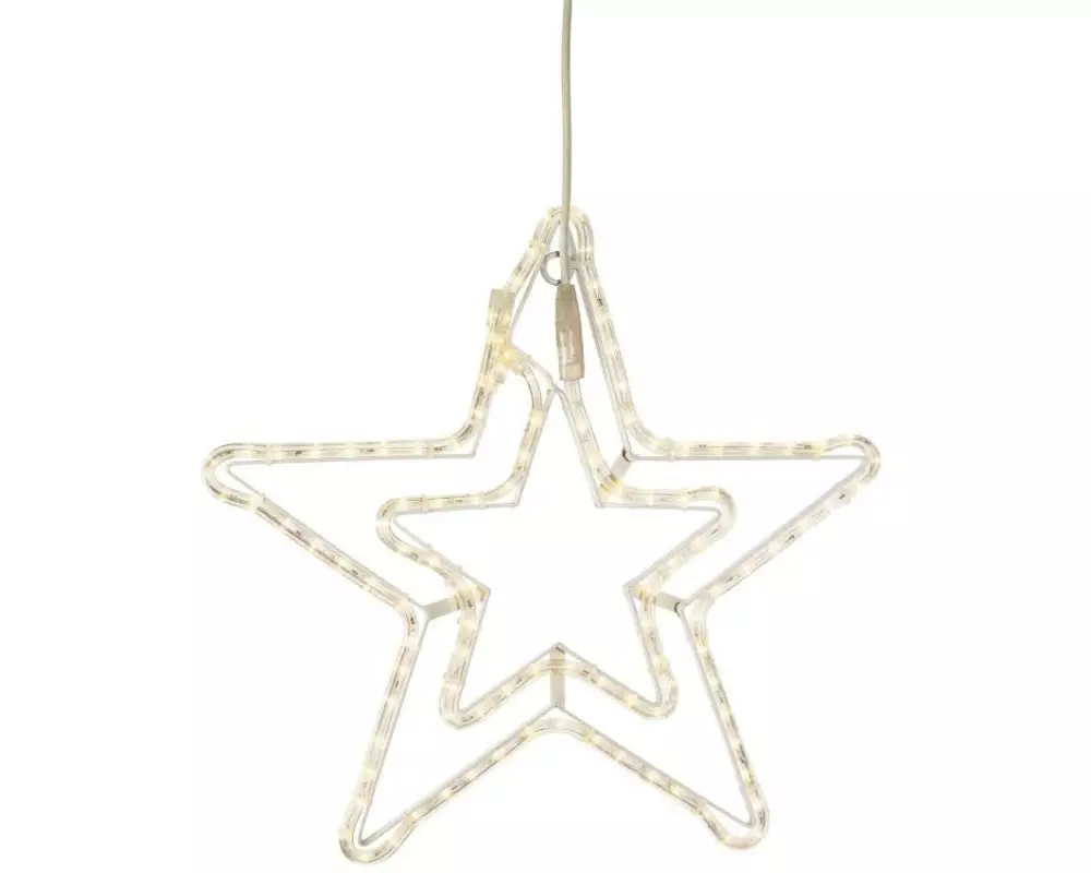 STT LED-Stern Double Star, Warmweiss