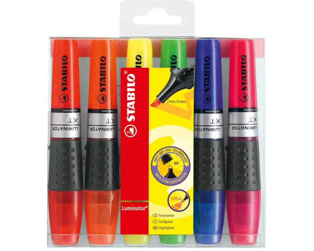 STABILO Textmarker Luminator 6 Stück Mehrfarbig