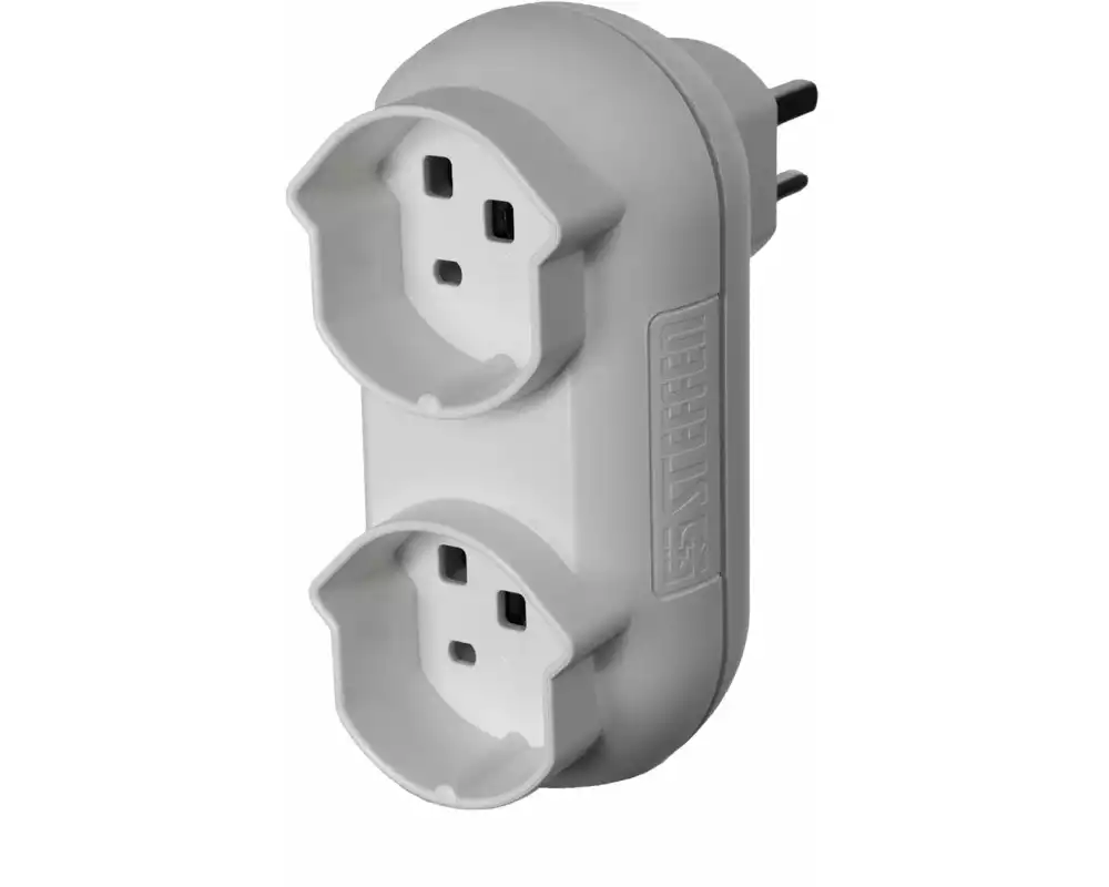 STEFFEN Mehrfachstecker Strong 2x T25, Weiss