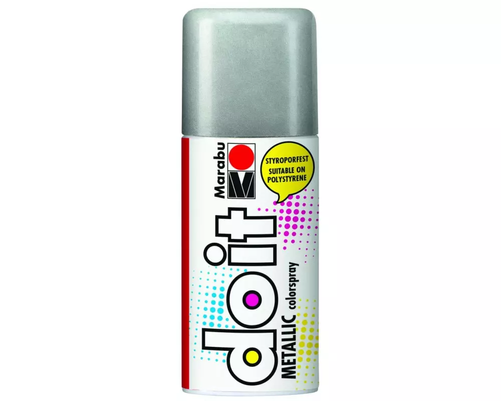Marabu Sprühfarbe do it Metallic 150 ml, Silber