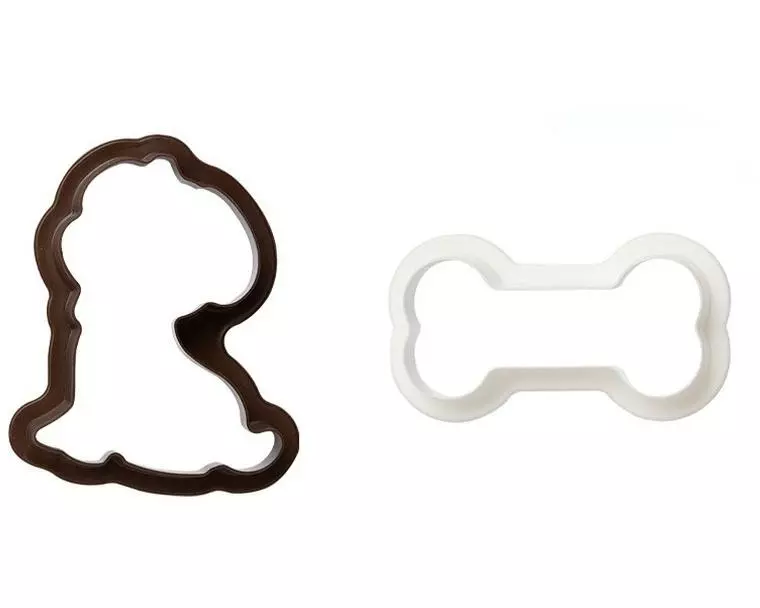 Decora Guetzli-Ausstecher-Set Mini 2 Stück, Hund