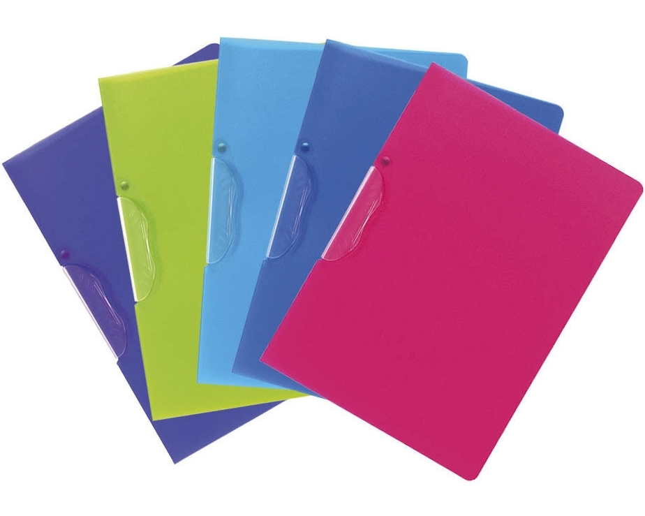 EXACOMPTA Klemmmappe A4 47700E Clip farbig ass. 5er Set