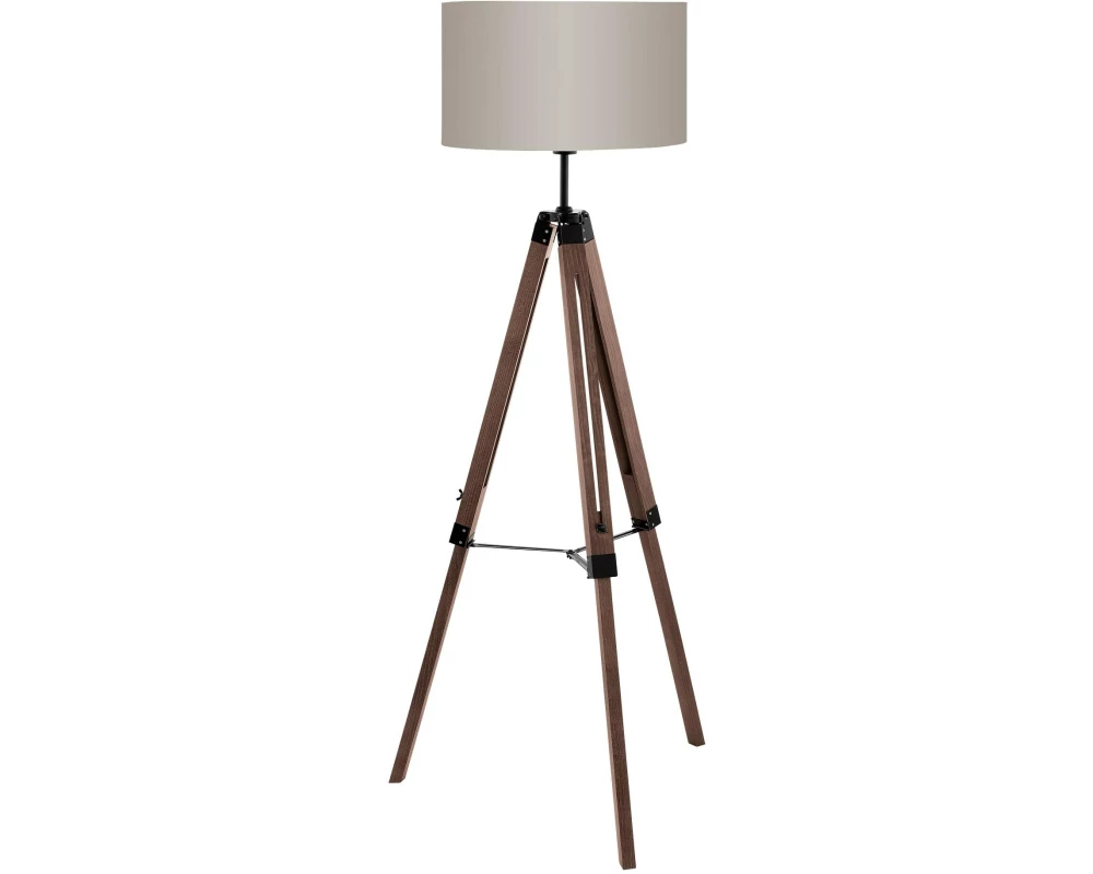 EGLO Leuchten Stehleuchte LANTADA nuss exkl. E27 1x60W