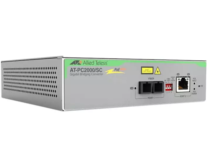 Allied Telesis AT-PC2000/SC-960 Netzwerk Medienkonverter 1000 Mbit/s Grau