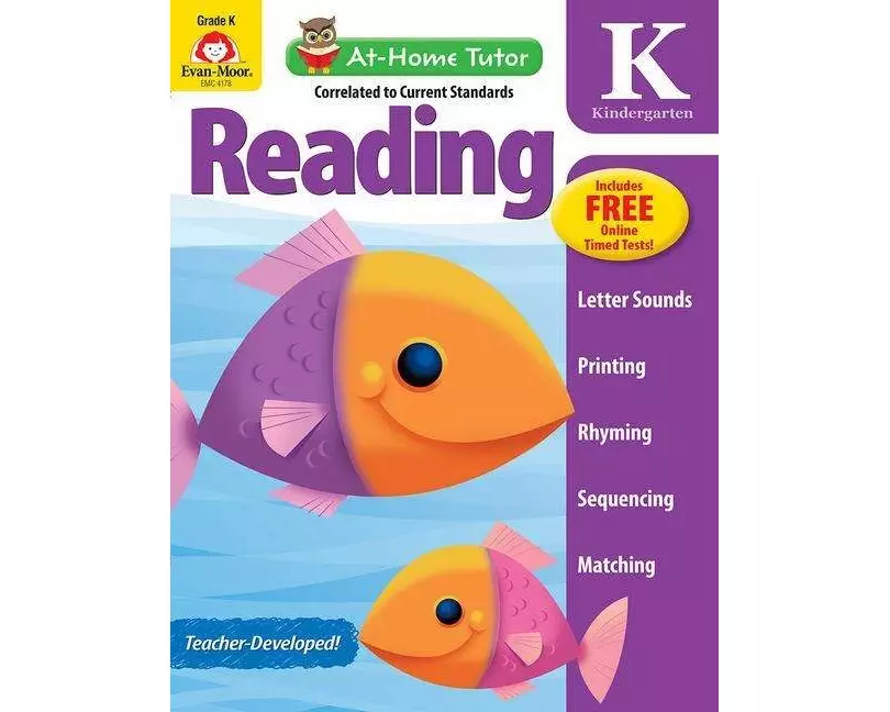 Reading and Phonics Skills, Kindergarten Workbook
