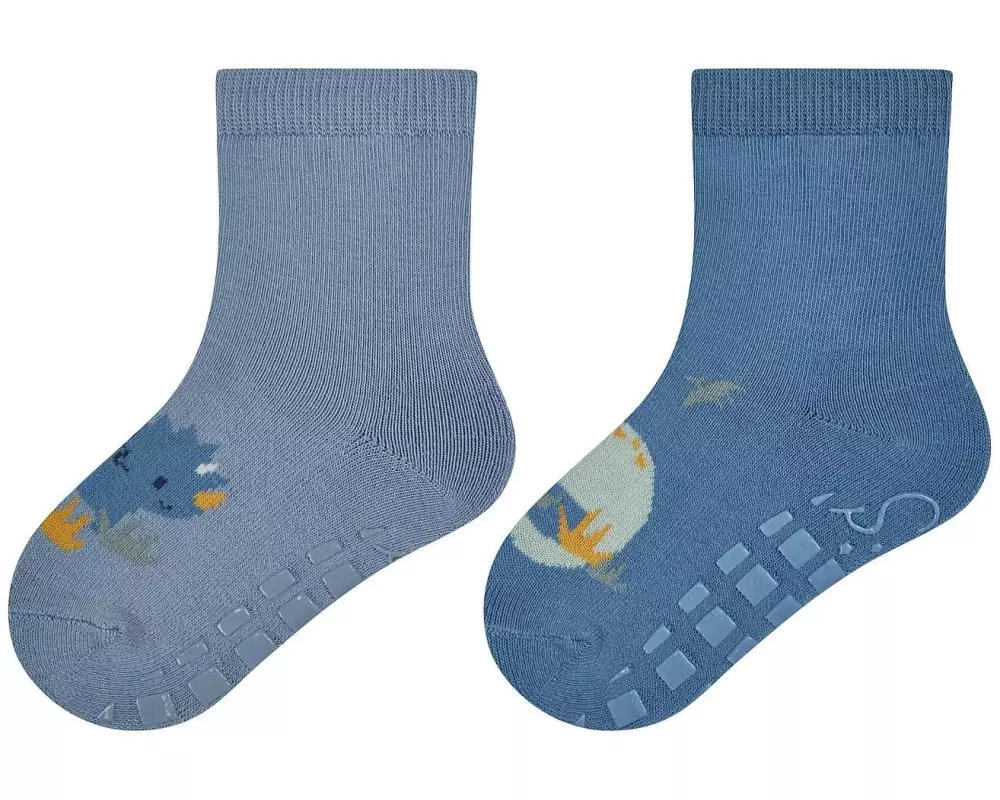 Sterntaler Antirutsch-Socken 2er Set Dino Blau Gr. 21/22