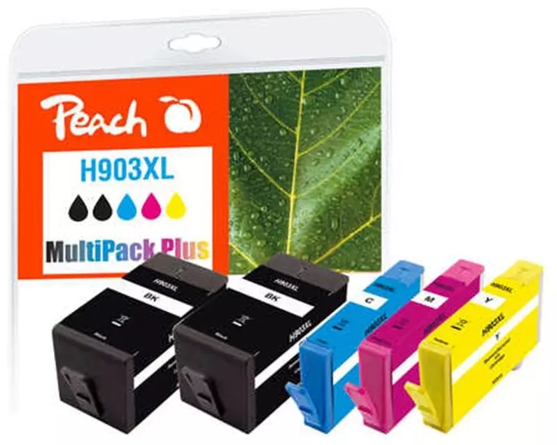 Peach Tinte HP Nr. 903XL 2x BK, 1x C, M, Y