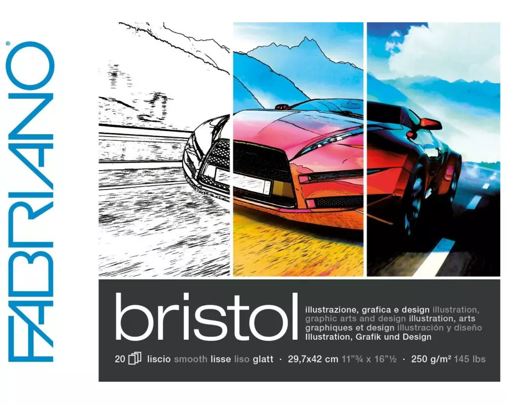 Fabriano Malblock Bristol A3, 20 Blatt