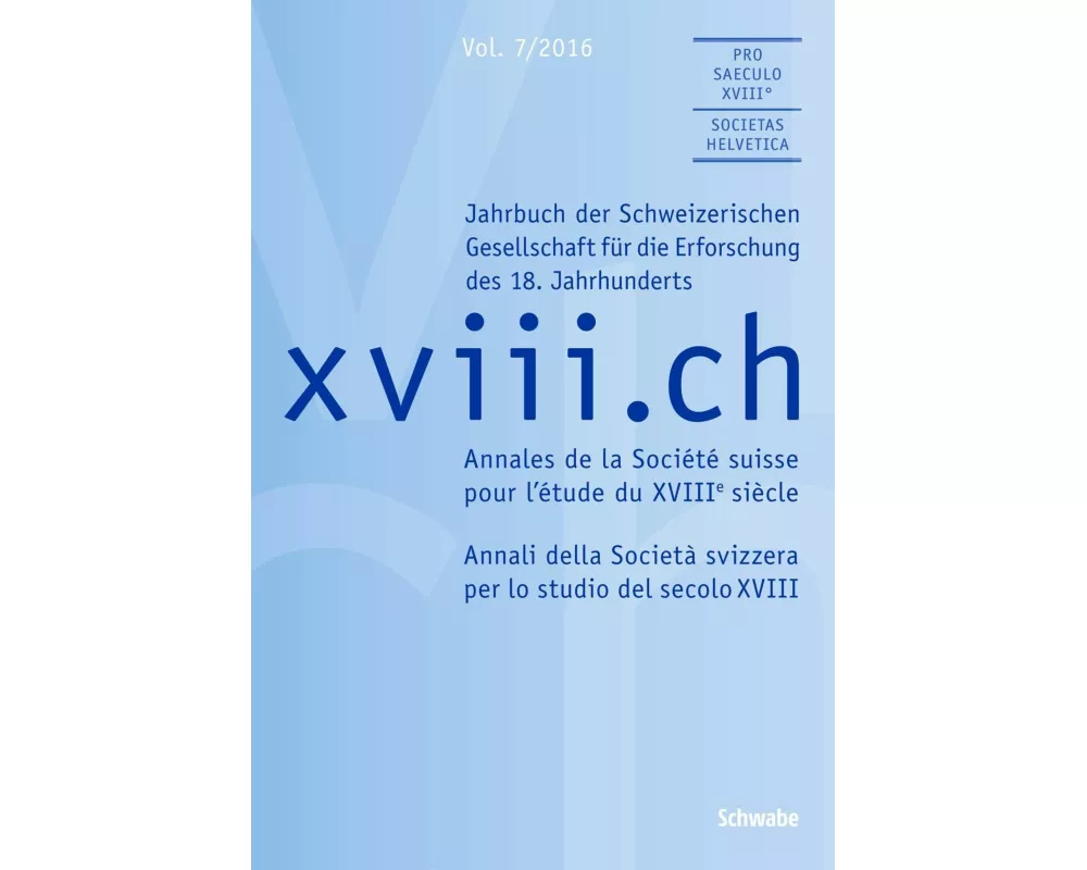 xviii.ch, Vol. 7/2016