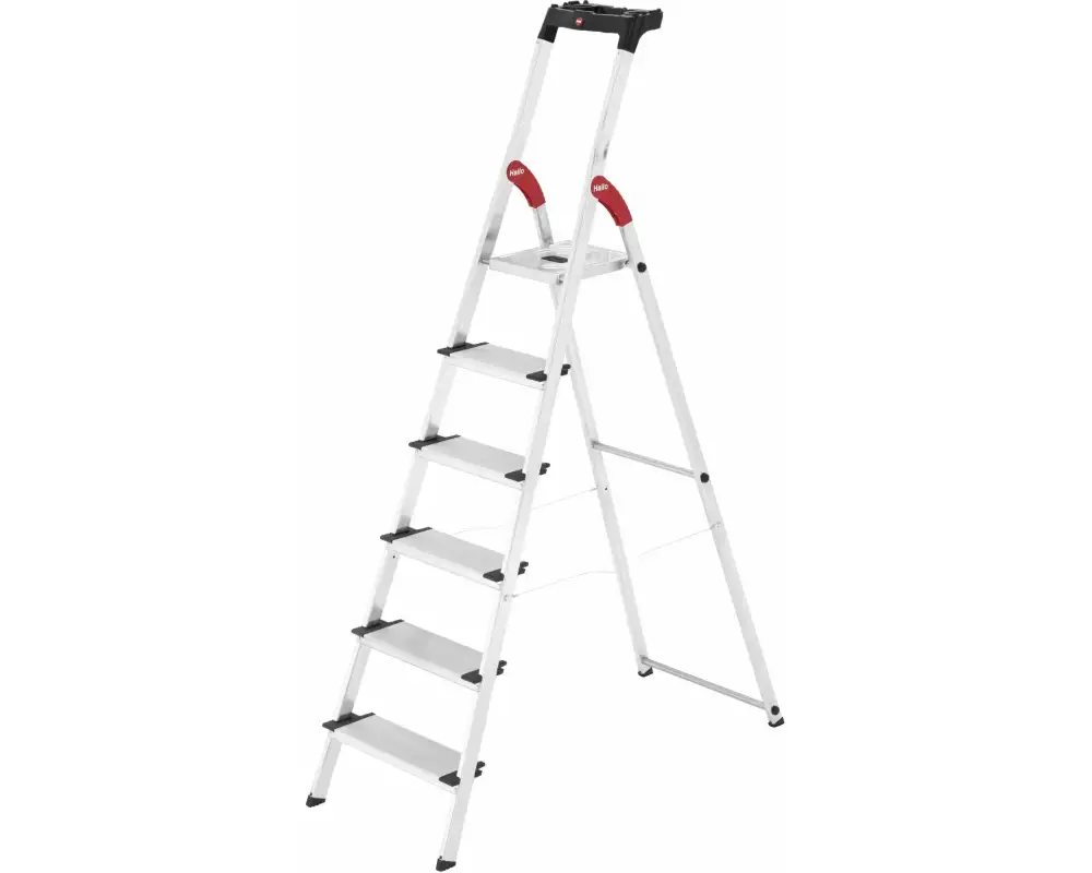 Hailo Stehleiter L80 Comfort Line 6 Stufen