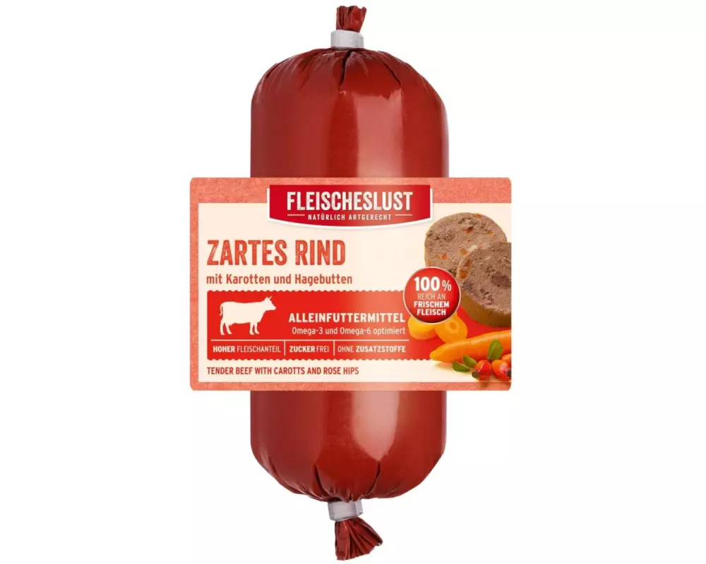 Fleischeslust Nassfutter Classic Zartes Rind, 200 g