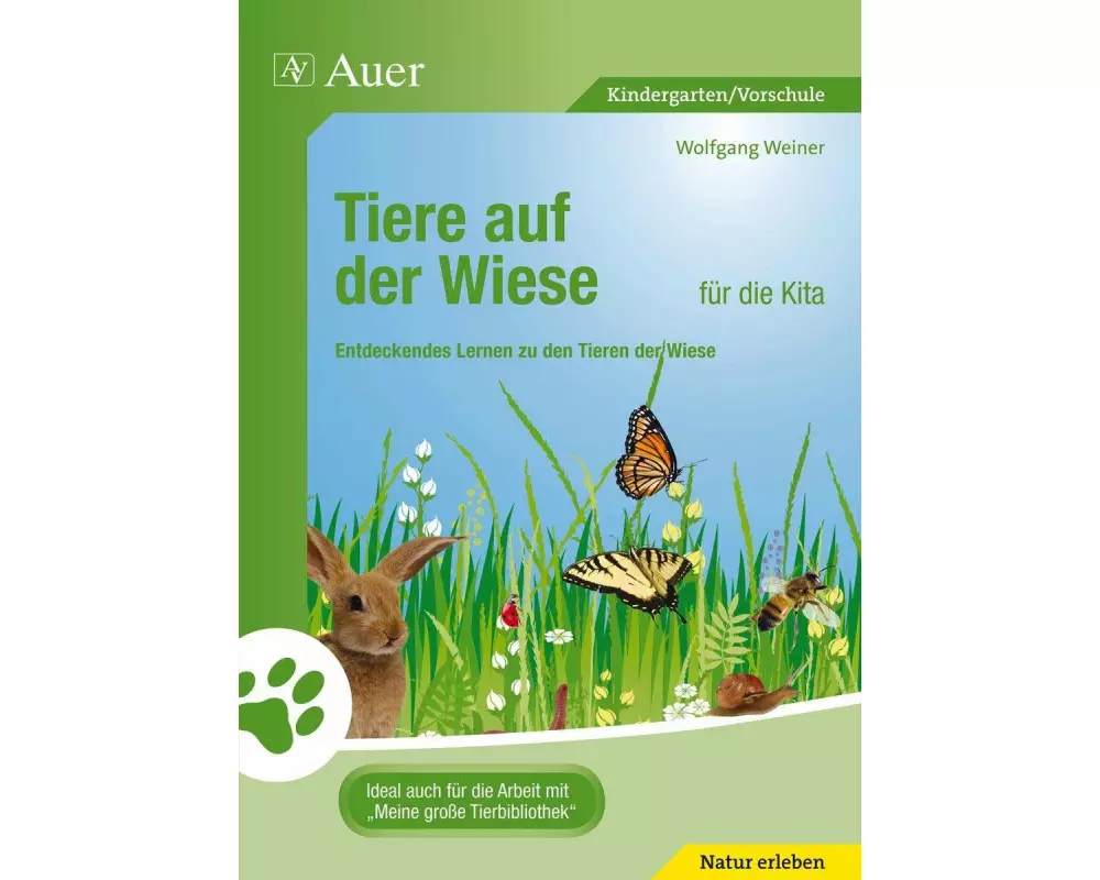 Tiere auf der Wiese für die Kita