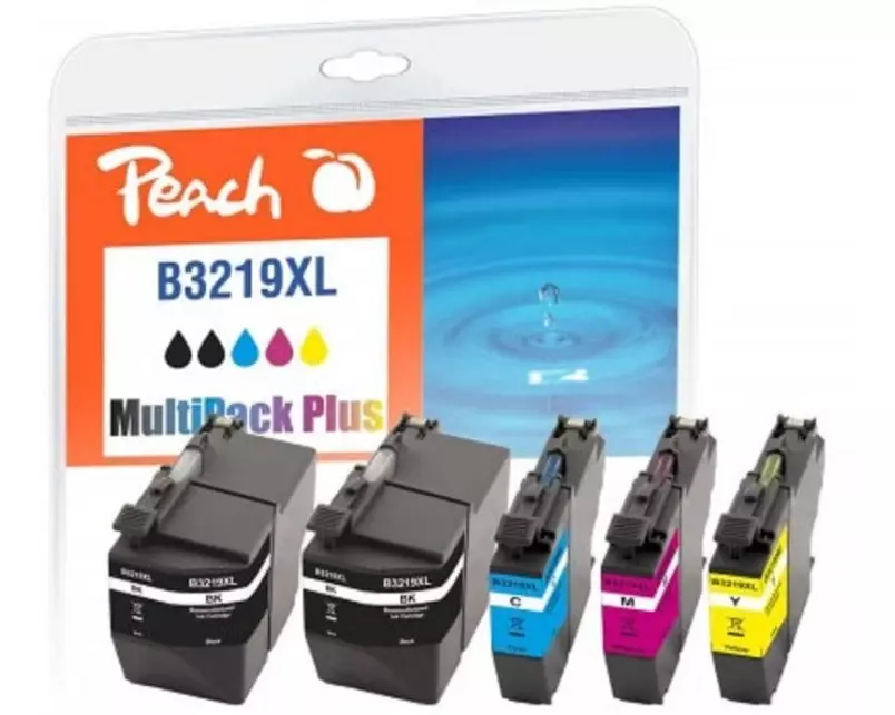 Peach Tinte Brother LC-3219XL 2 x BK, C, M, Y