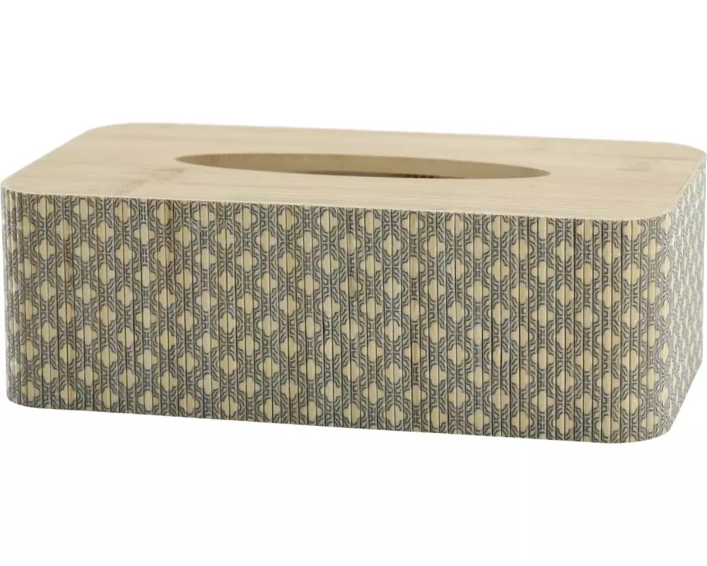 Chic Antique Kosmetiktuchbox Amilly Grün/Braun, 25 x 13 x 8 cm