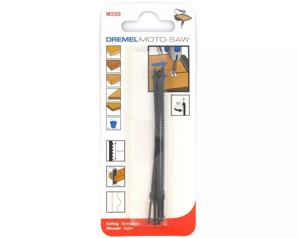 Dremel Sägeblatt MS50 Mehrzweck-Holz, 5 Teile