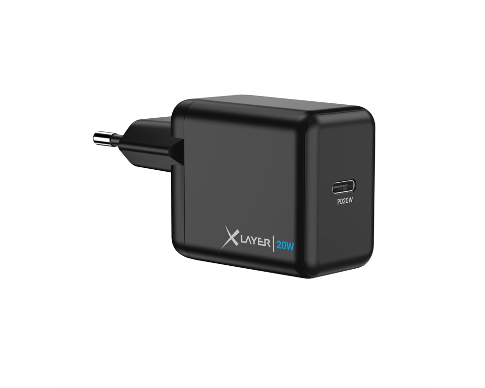 Xlayer Ladegerät Typ C Single Charger PD 20W Black