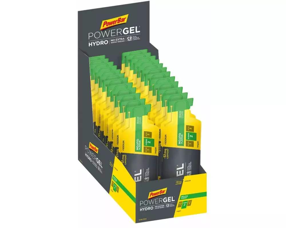 PowerBar Nahrungsgel PowerGel Hydro, Mojito, 24 x 67 ml