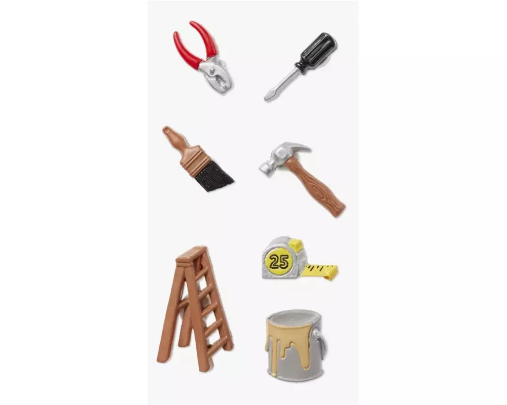 HobbyFun 3D-Sticker Werkzeug mit Klebepunkten 7 Stück