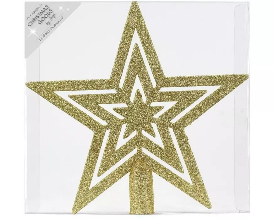 INGES CHRISTMAS DECOR Baumspitze Classic 21.5 cm, Gold
