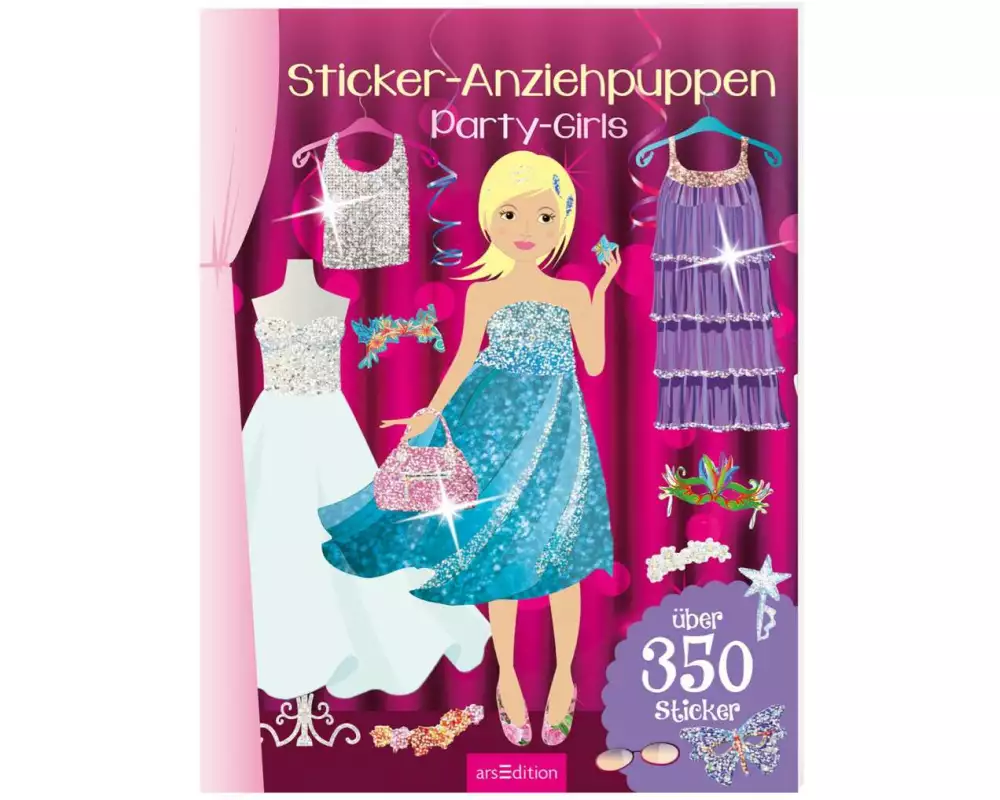 Sticker-Anziehpuppen – Party-Girls