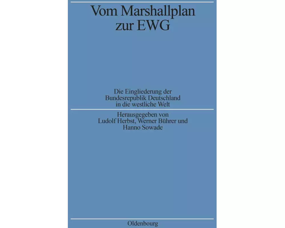 Vom Marshallplan zur EWG