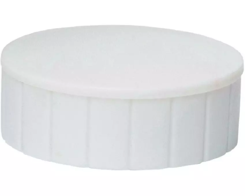 Maul Haftmagnet Solid Ø 38 mm, 2500 g, Weiss, 10 Stück