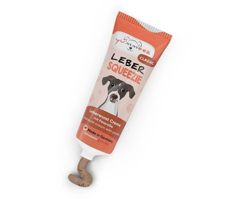 Yummeez Hunde-Nahrungsergänzung Squeezie Leber 75g